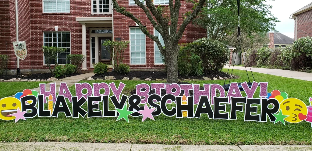 custom yard signs in the Houston area