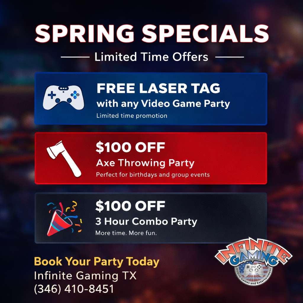 Spring game truck specials offered by Infinite Gaming